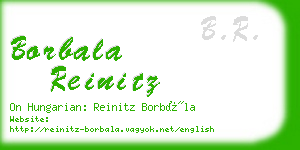 borbala reinitz business card